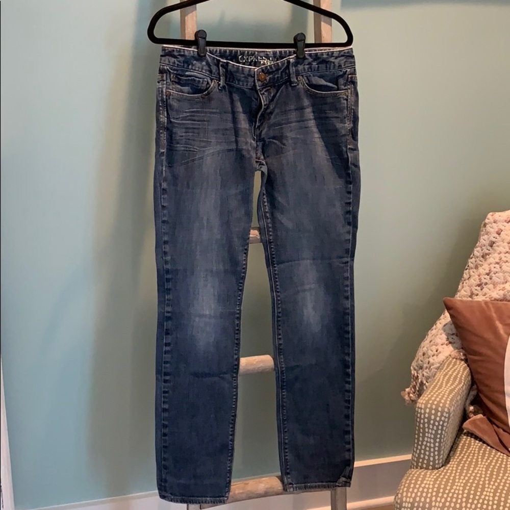 Express straight leg jeans